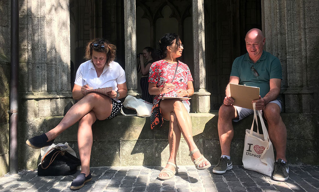 Vrienden bij I draw Utrecht Centrum